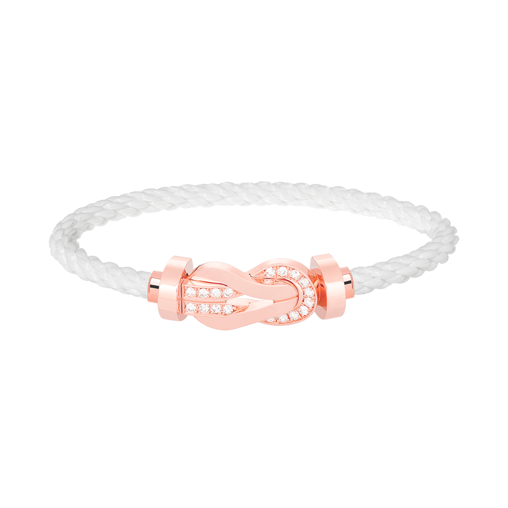 Mysitc CHANCE LARGE 8 FIGURE BUCKLE HALF DIAMOND BRACELET ROSE GOLD