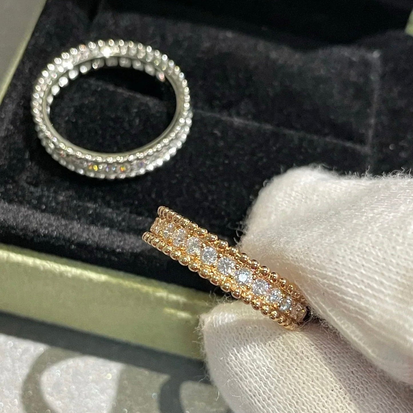 Mysitc PERLEE DIAMOND ROSE GOLD RING