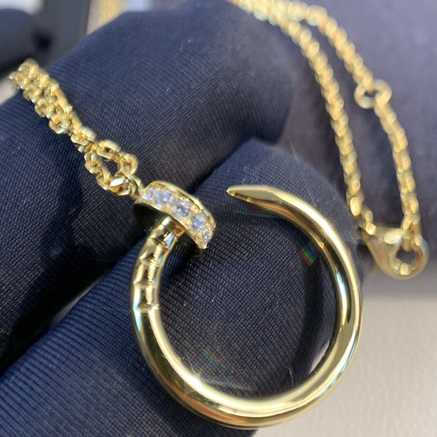 Mysitc JUSTE NECKLACE GOLD DIAMONDS
