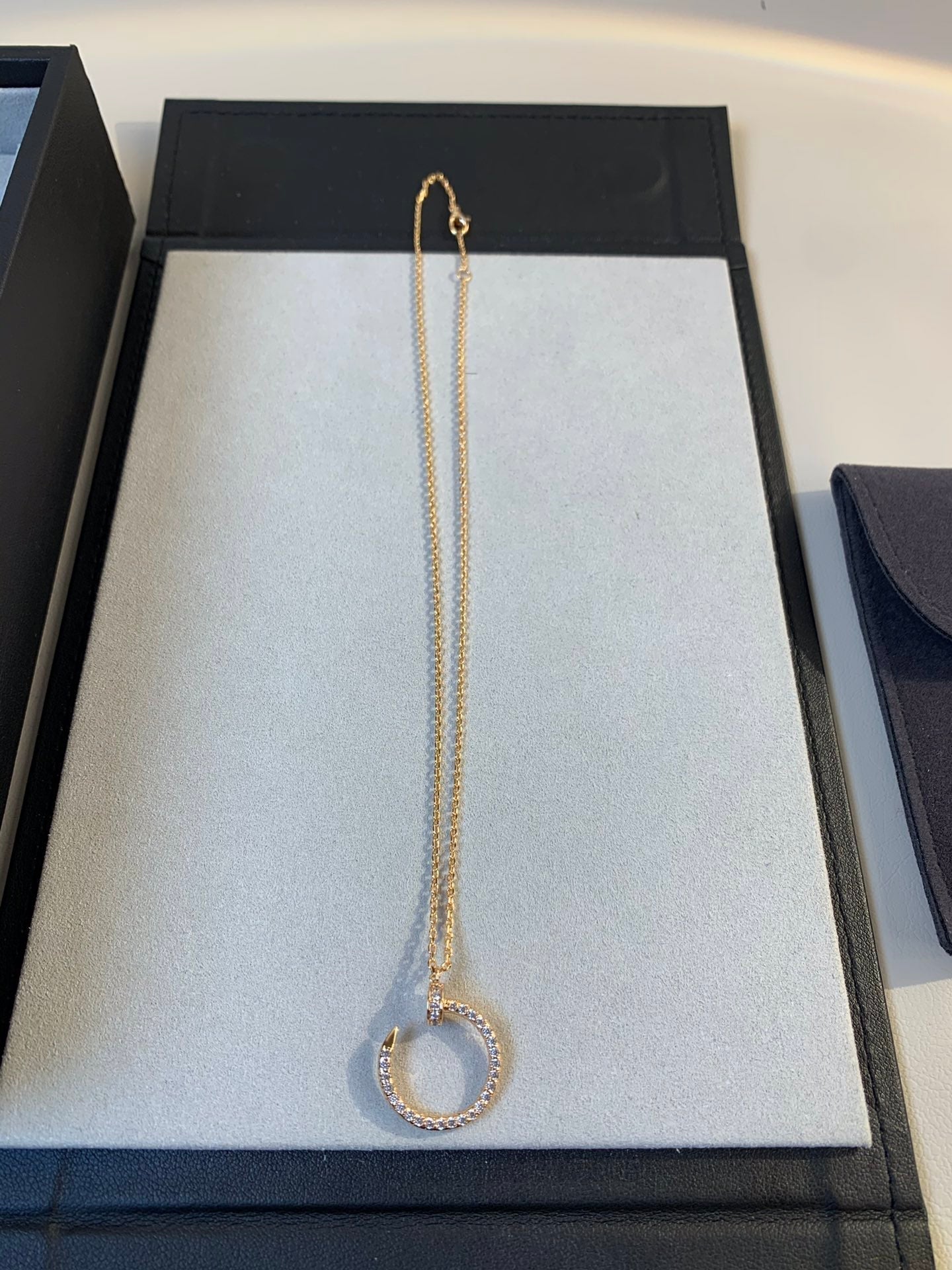 Mysitc JUSTE NECKLACE PINK GOLD DIAMONDS