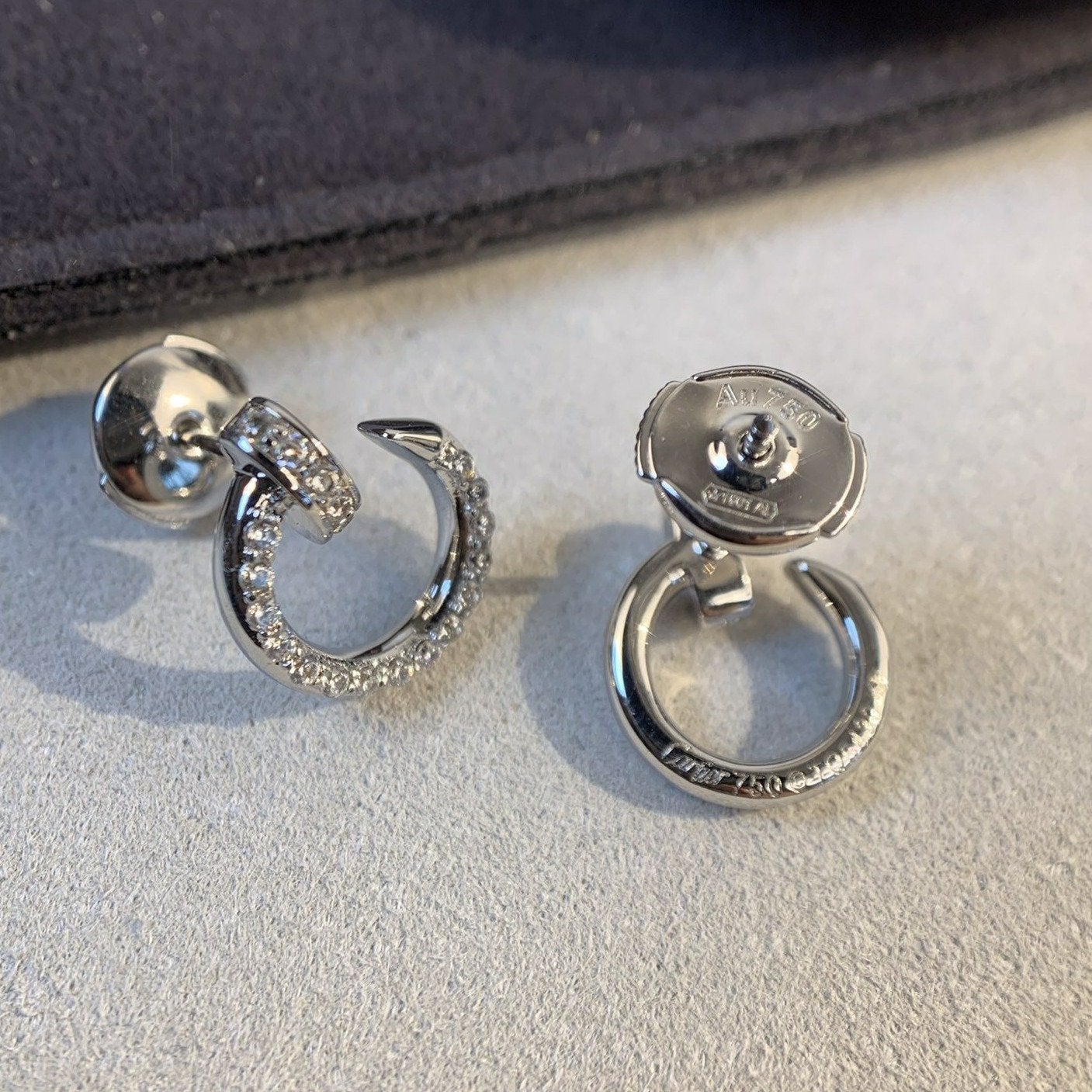 Mysitc JUSTE EARRINGS SILVER DIAMONDS