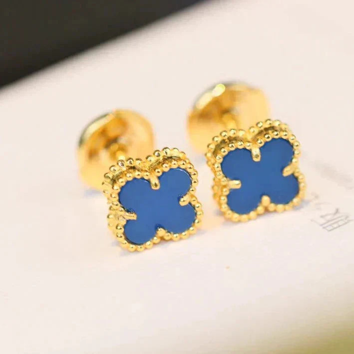 Mysitc CLOVER MINI 9.5MM TURQUOISE EARRINGS