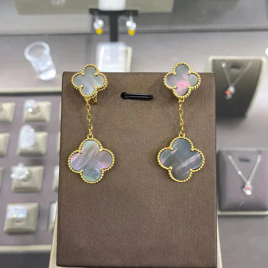 Mysitc CLOVER 2 MOTIFS EARRINGS (MULTIPLE CHOICESC