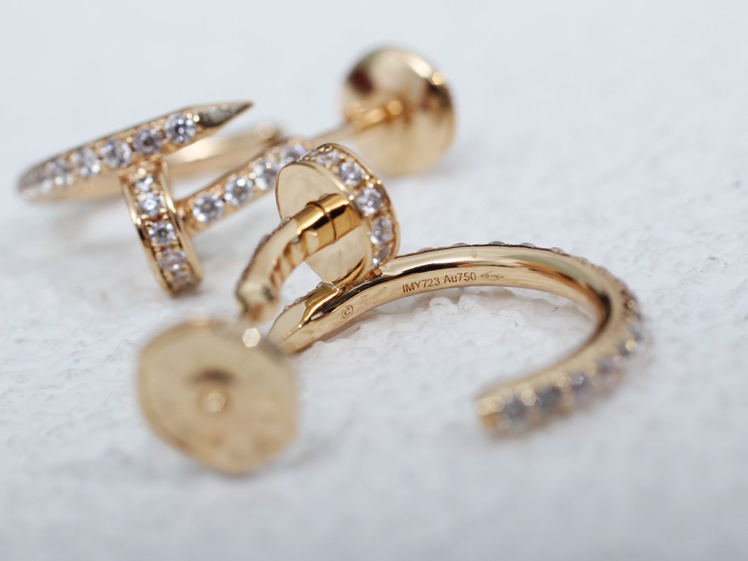 Mysitc JUSTE EARRINGS 12.75MM PINK GOLD DIAMOND