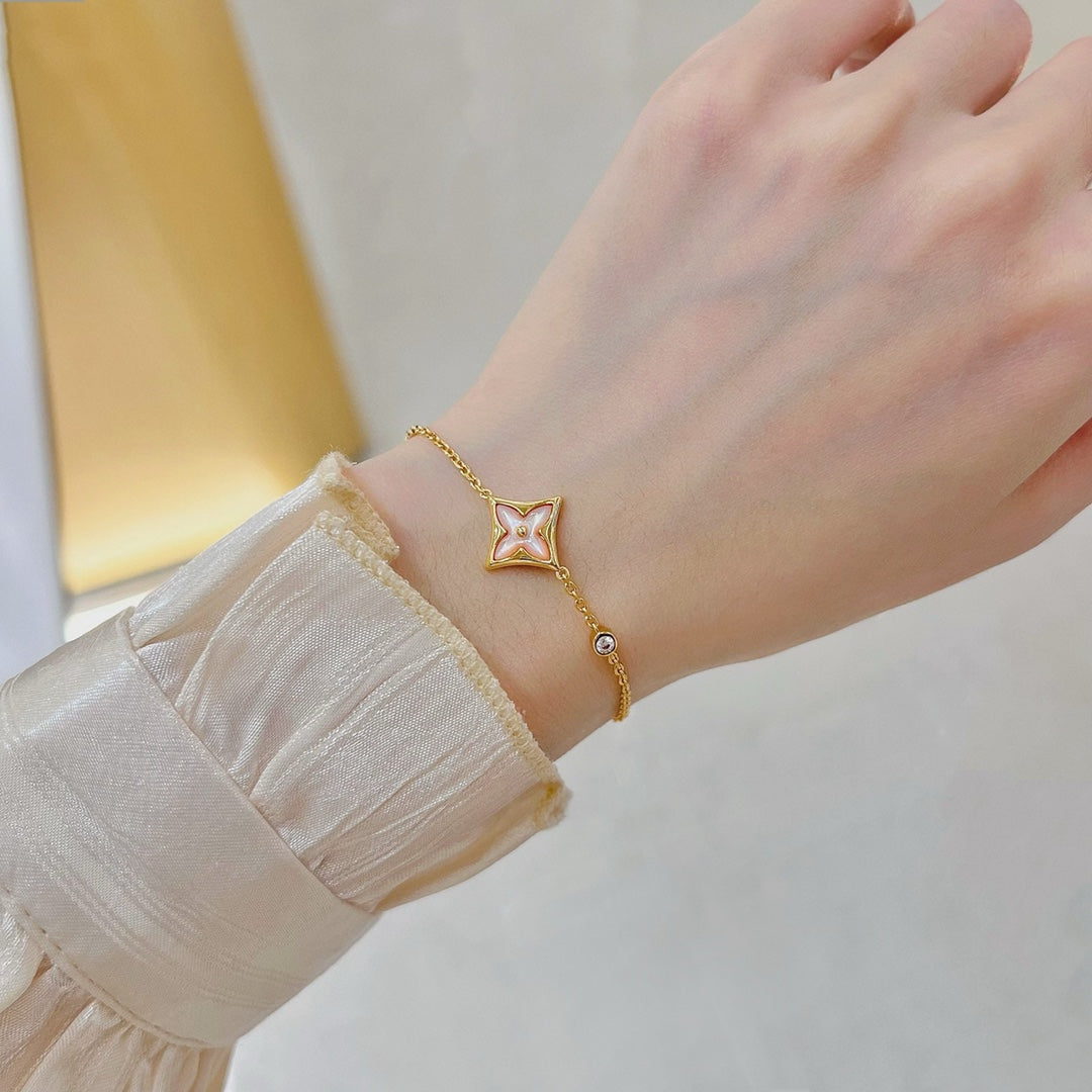 Mysitc STAR 1 DIAMOND PINK GOLD BRACELET
