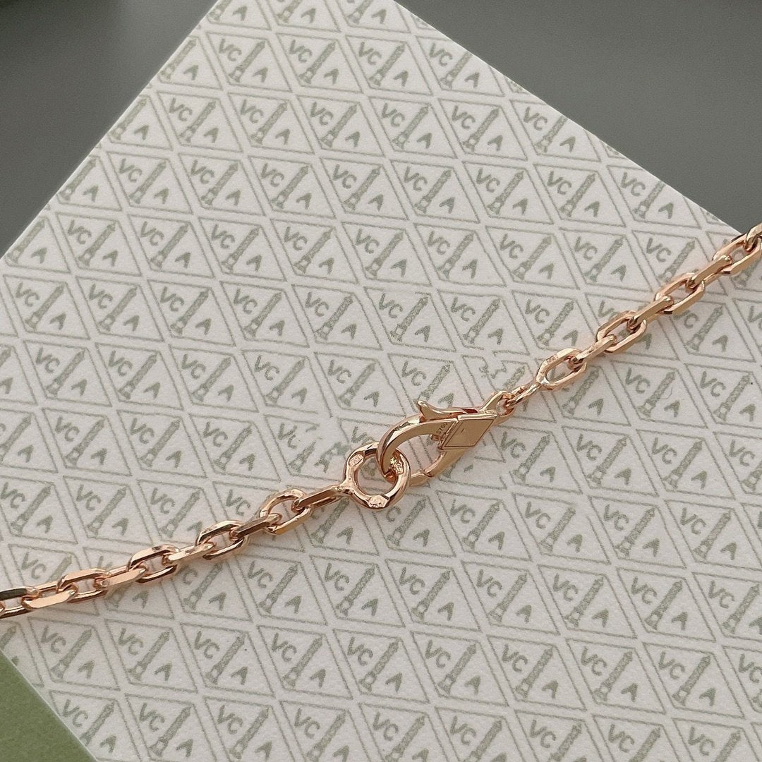 Mysitc LUCKY SPRING 15 MOTIFS ROSE GOLD NECKLACE
