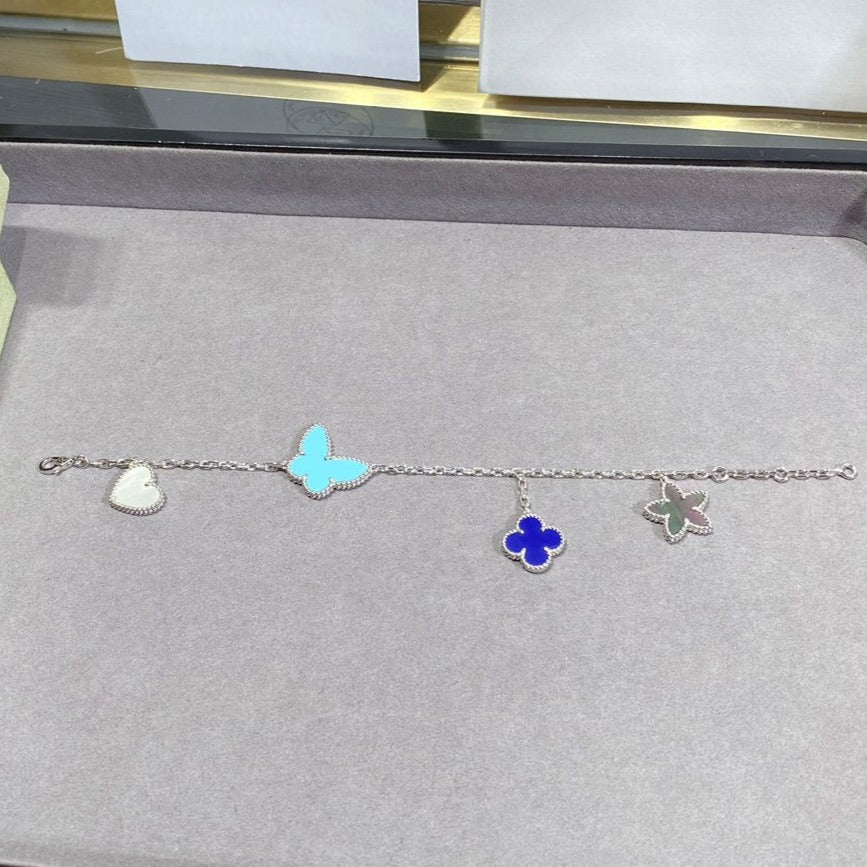 Mysitc LUCKY SPRING SILVER BRACELET 4 MOTIF