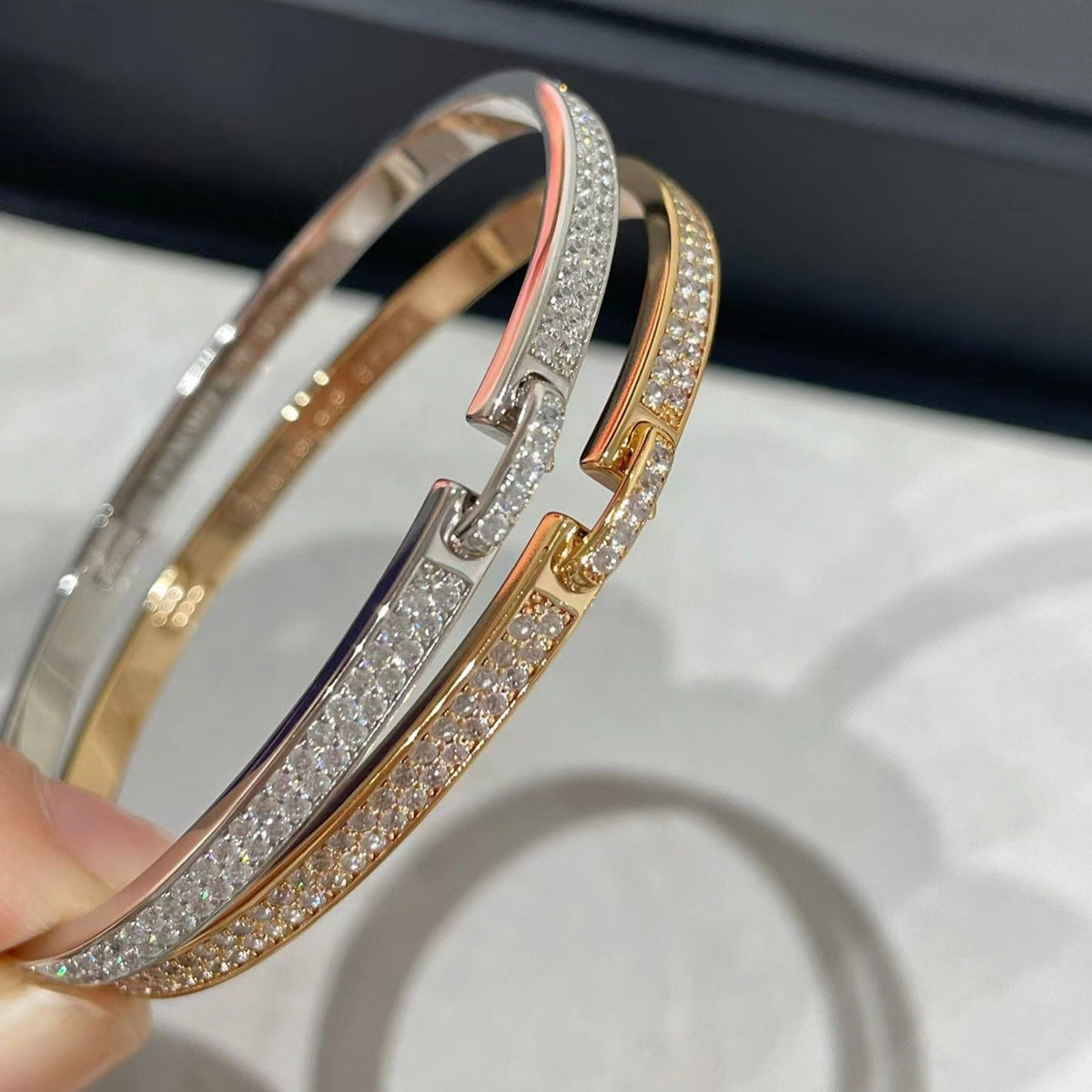 Mysitc LIENS VIDENCE DIAMOND PAVED BRACELET