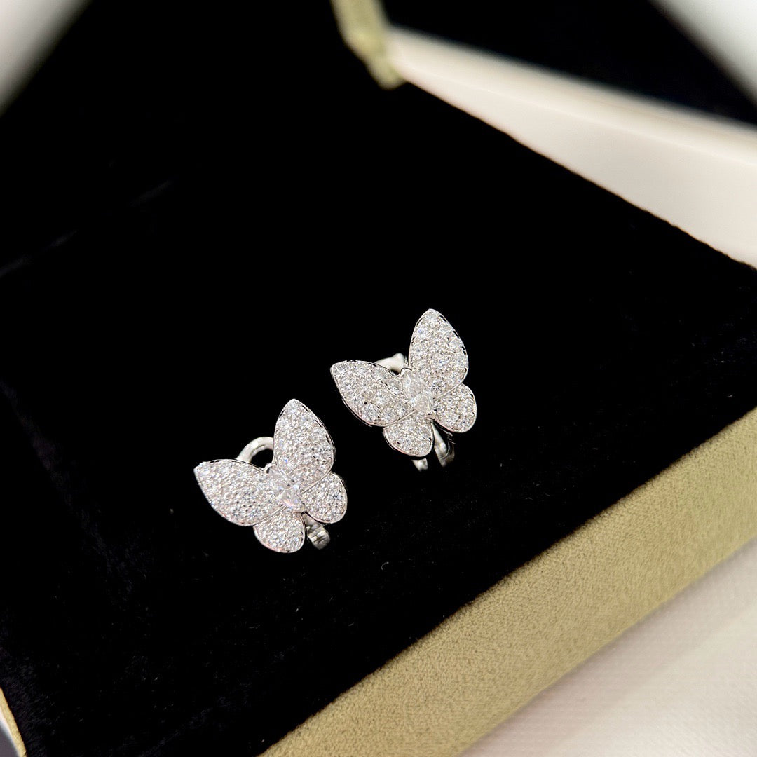 Mysitc BUTTERFLY ALL DIAMOND EARRINGS