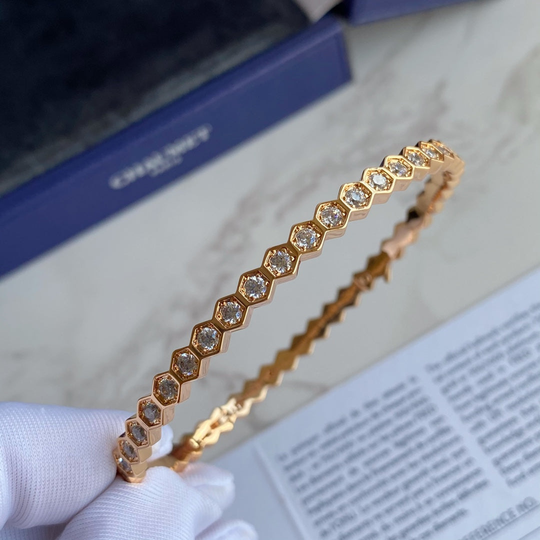 Mysitc BEE LOVE GOLD BRACELET FULL DIAMOND