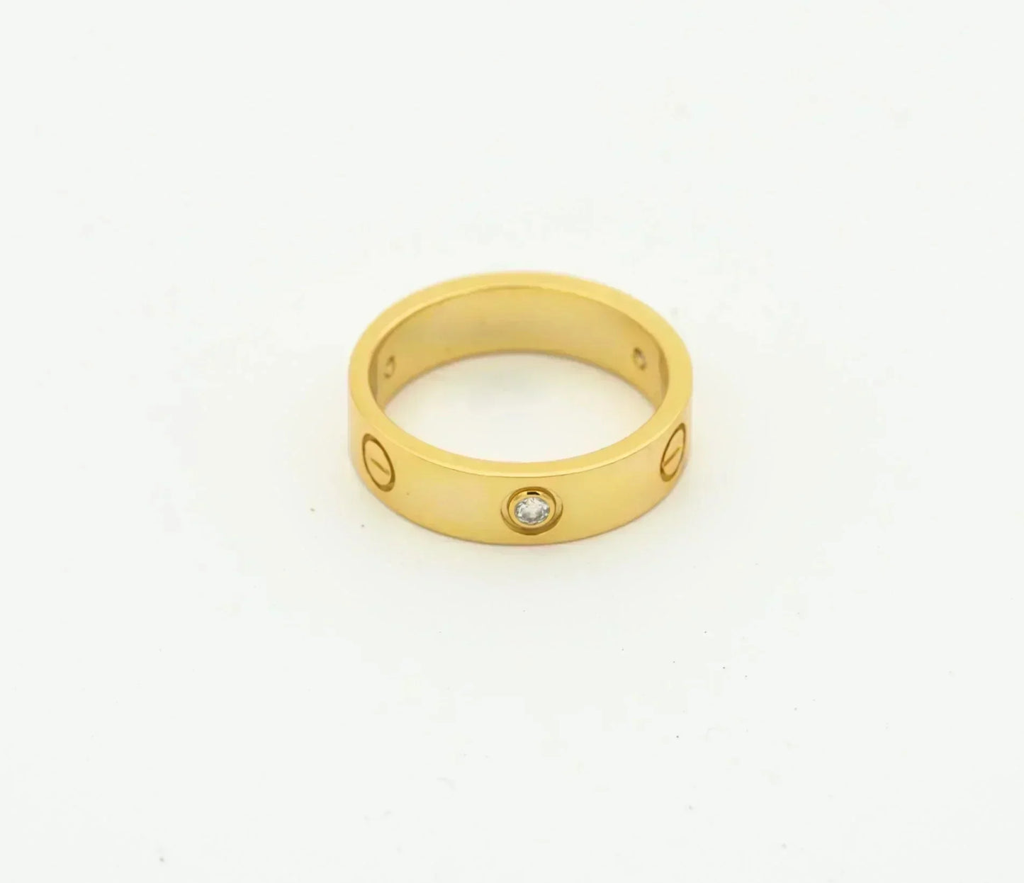 Mysitc LOVE RING 4MM 1 DIAMOND GOLD