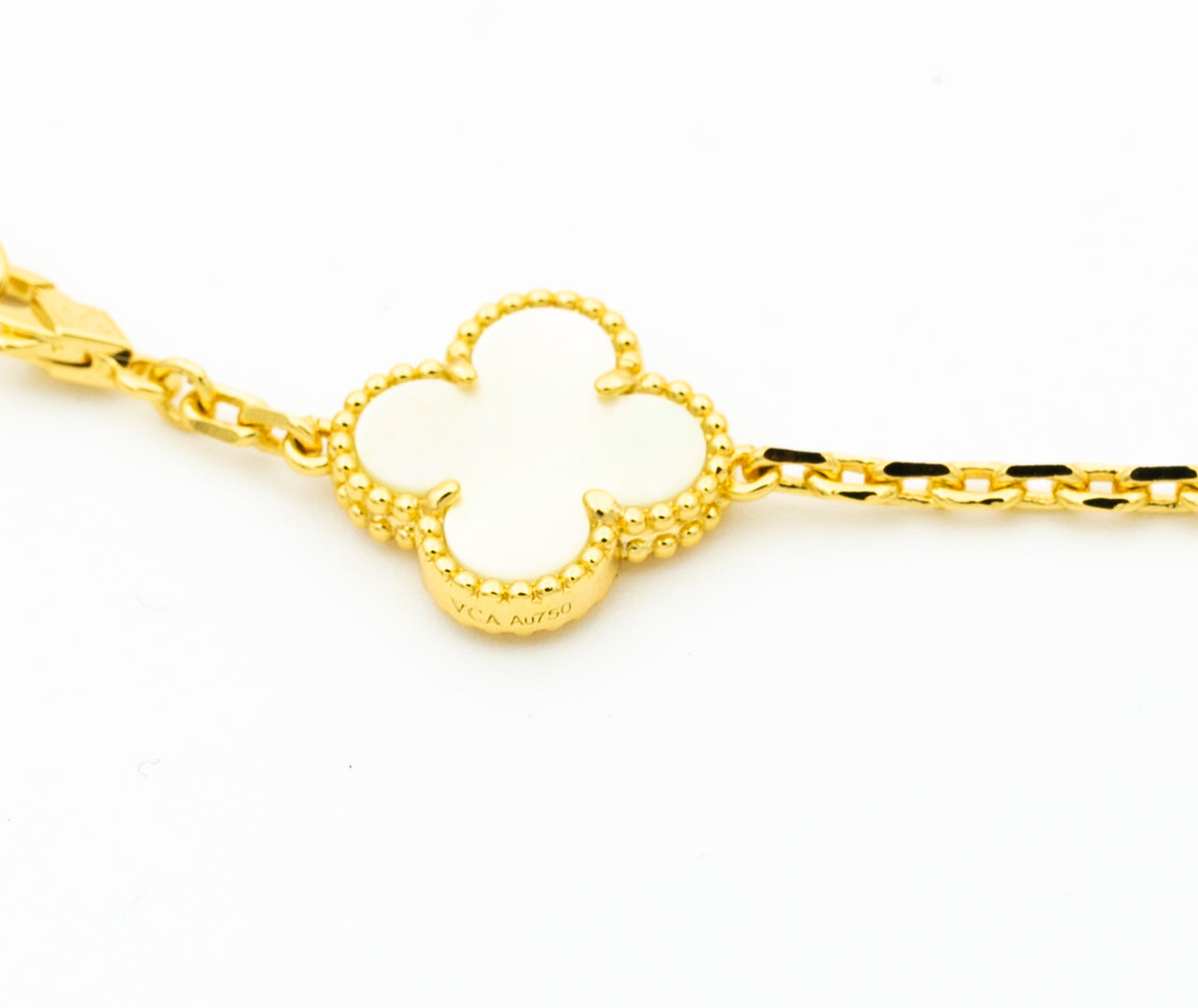 Mysitc CLOVER BRACELET 5 MOTIFS ONYX MOP
