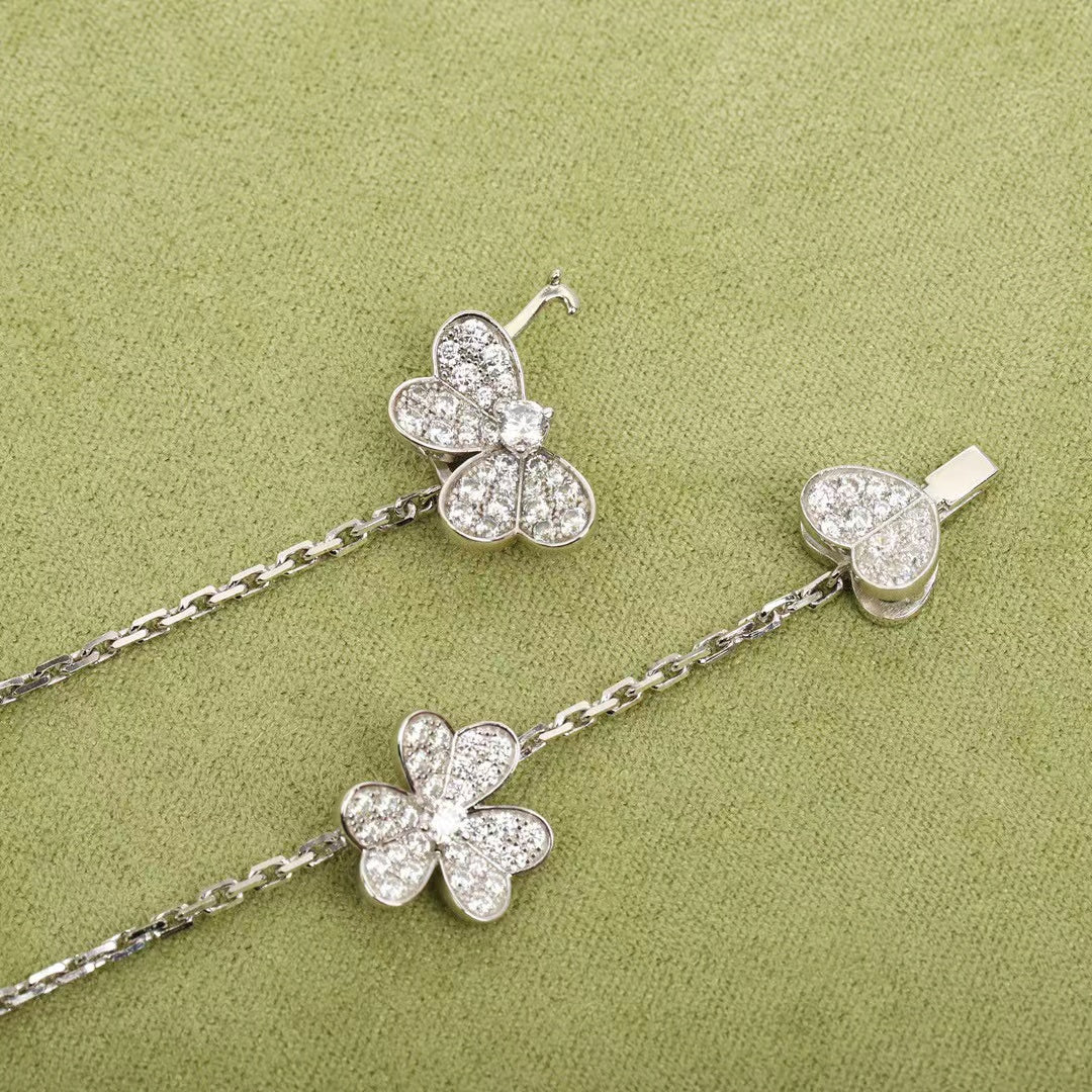 Mysitc FRIVOLE SILVER 9 FLOWERS NECKLACE