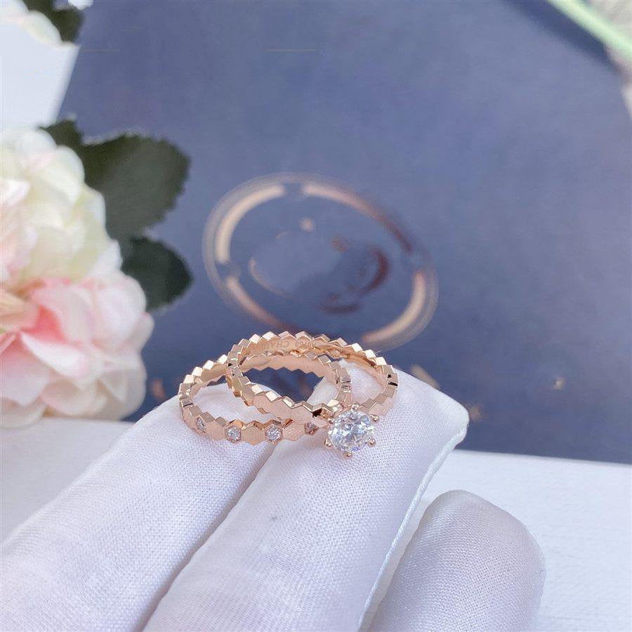 Mysitc BEE LOVE RING PINK GOLD 1 DIAMOND