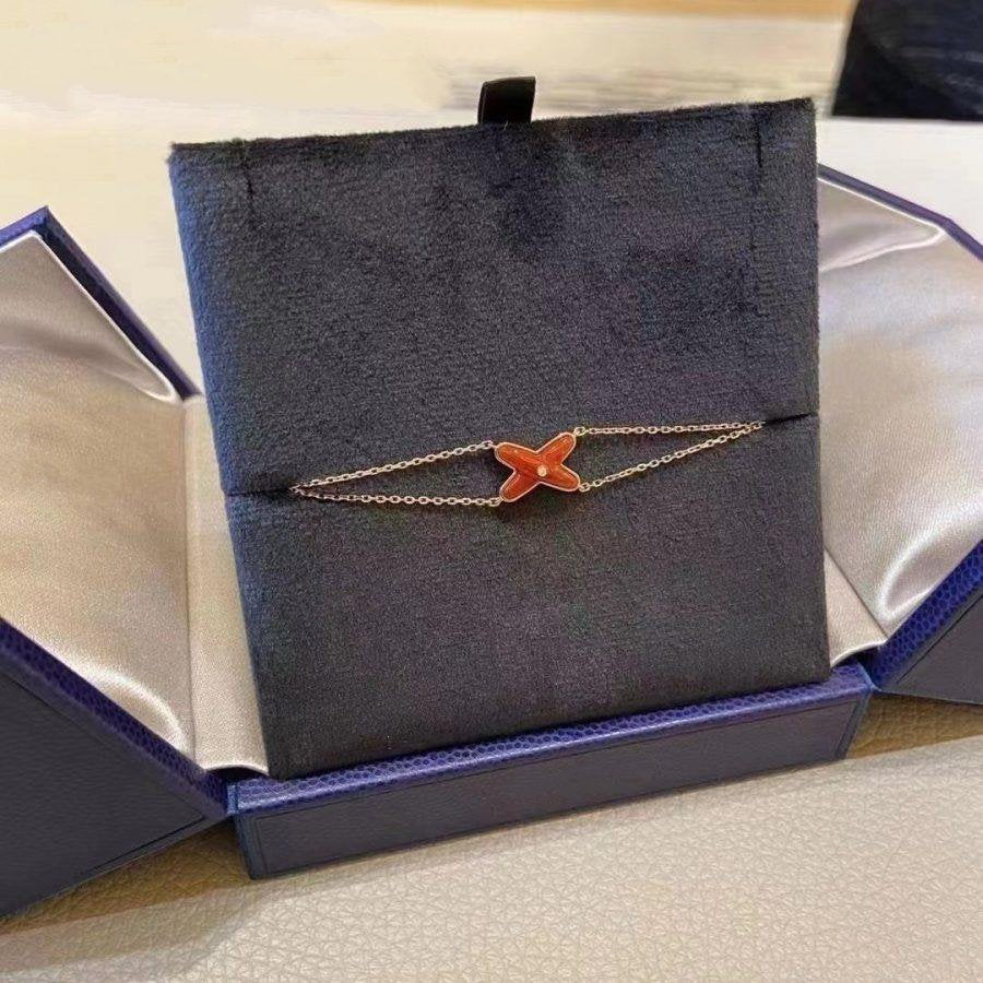 Mysitc JEUX BRACELET CARNELIAN PINK GOLD 1 DIAMOND