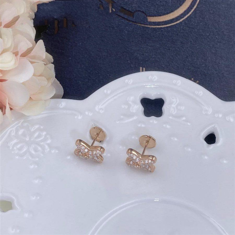 Mysitc JEUX DE PINK GOLD DIAMOND EARRINGS