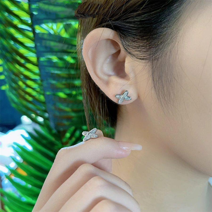 Mysitc JEUX DE SILVER DIAMOND EARRINGS