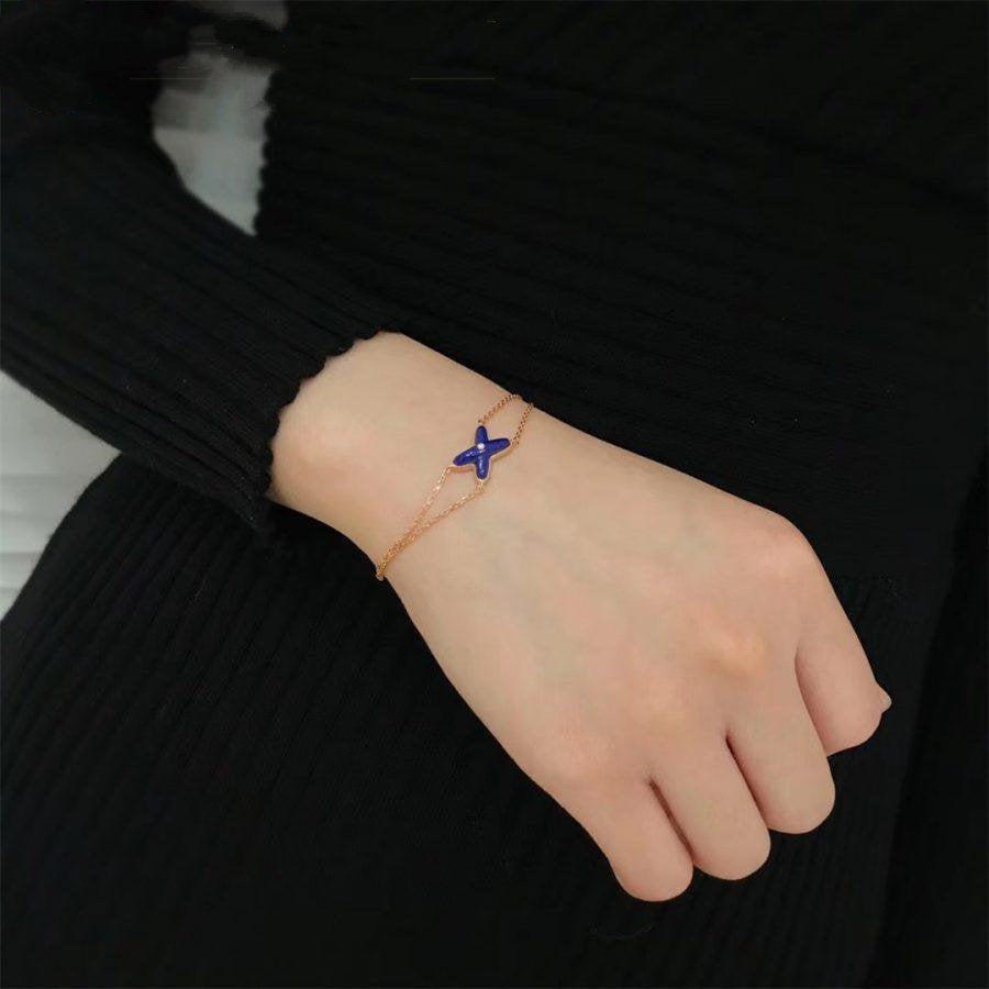 Mysitc Hollow Design Four-Leaf Clover Flower Shape Ring