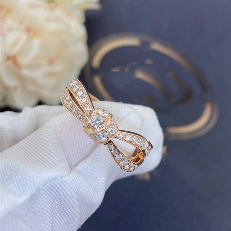 Mysitc LIENS PINK GOLD DIAMOND RING