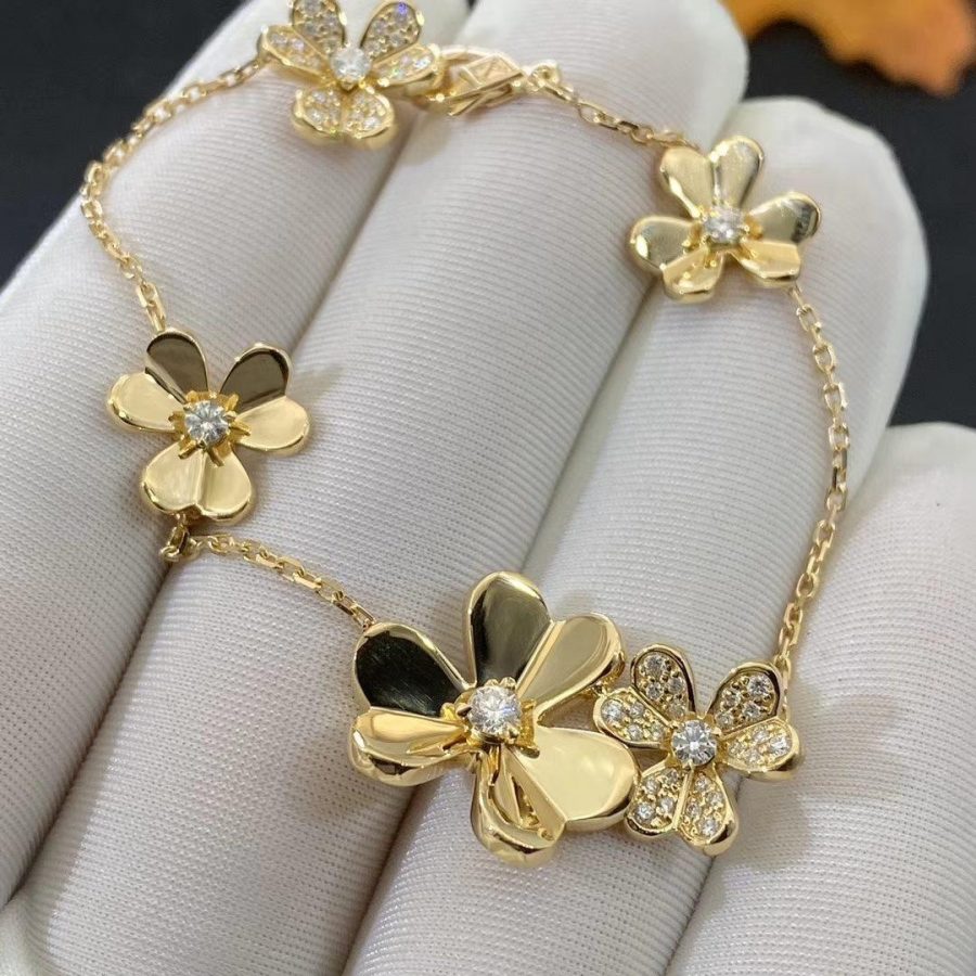 Mysitc FRIVOLE GOLD 5 FLOWERS BRACELET