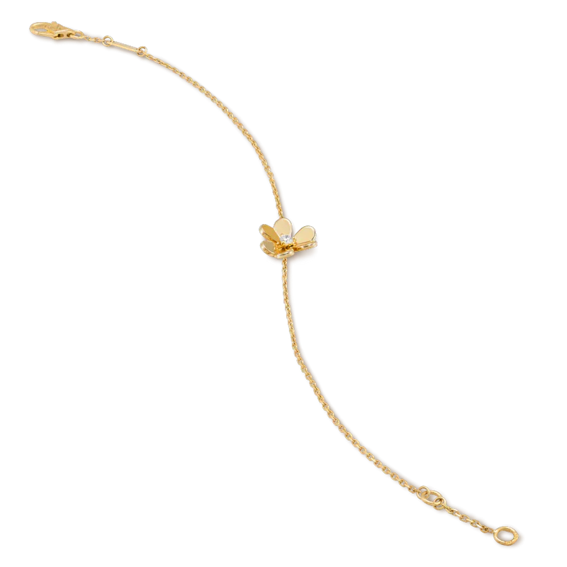 Mysitc FRIVOLE GOLD FLOWER PINK MALACHITE BRACELET