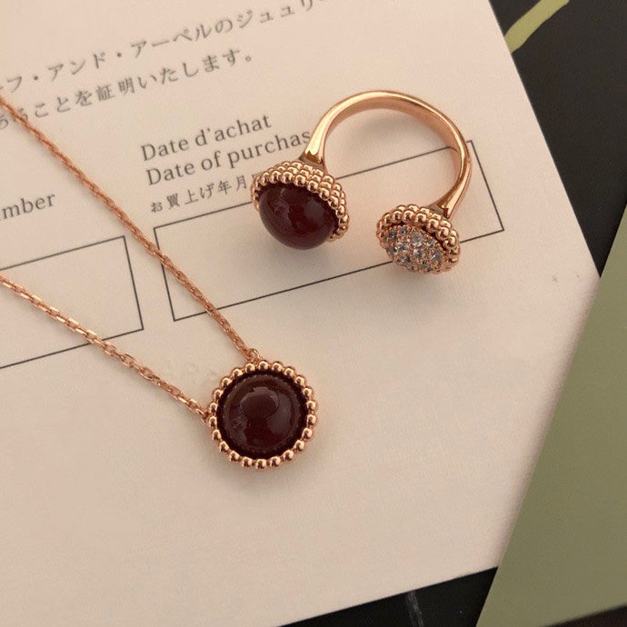 Mysitc PERLEE COULEURS DIAMOND ROSE GOLD BETWEEN THE FINGER RING
