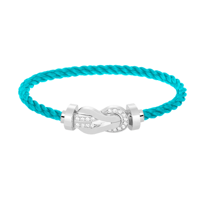 [Mystic]CHANCE LARGE 8 FIGURE BUCKLE HALF DIAMOND BRACELET SILVER