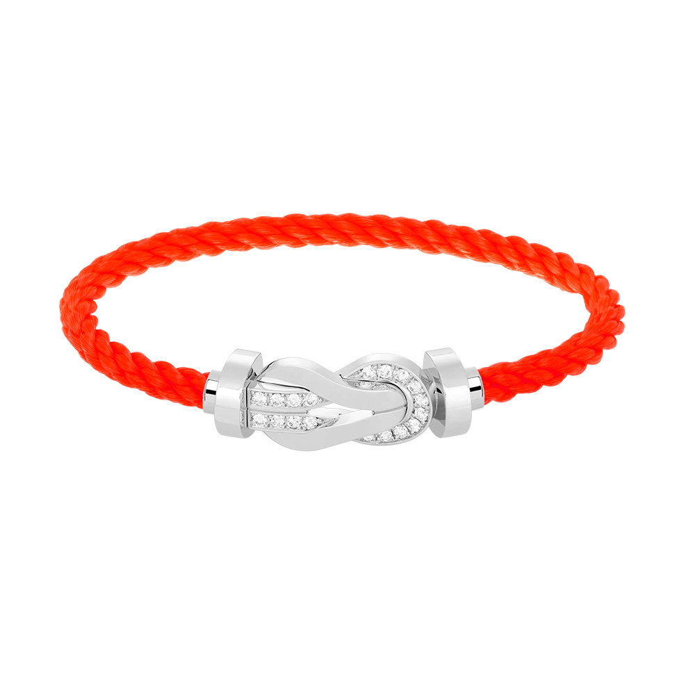 [Mystic]CHANCE LARGE 8 FIGURE BUCKLE HALF DIAMOND BRACELET SILVER