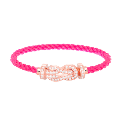 [Mystic]CHANCE LARGE 8 FIGURE BUCKLE FULL DIAMOND BRACELET ROSE GOLD
