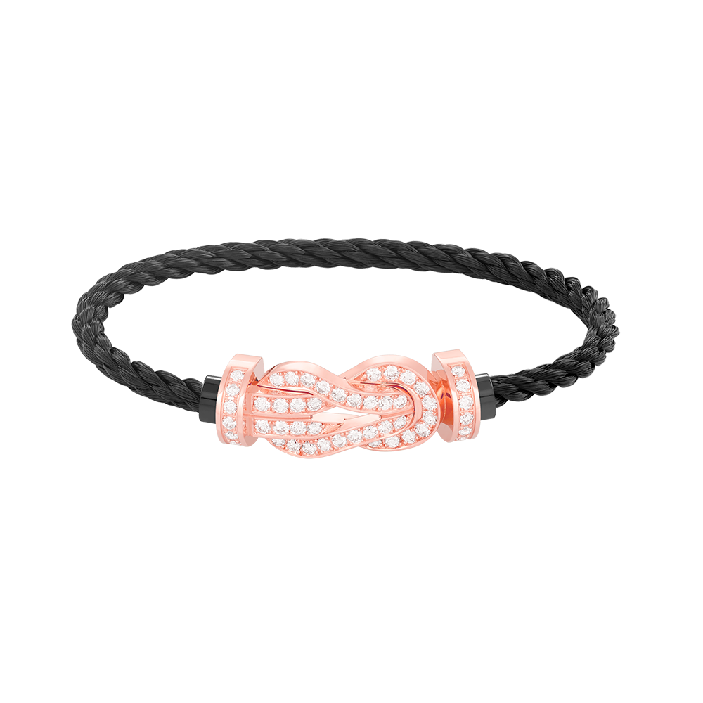 [Mystic]CHANCE LARGE 8 FIGURE BUCKLE FULL DIAMOND BRACELET ROSE GOLD