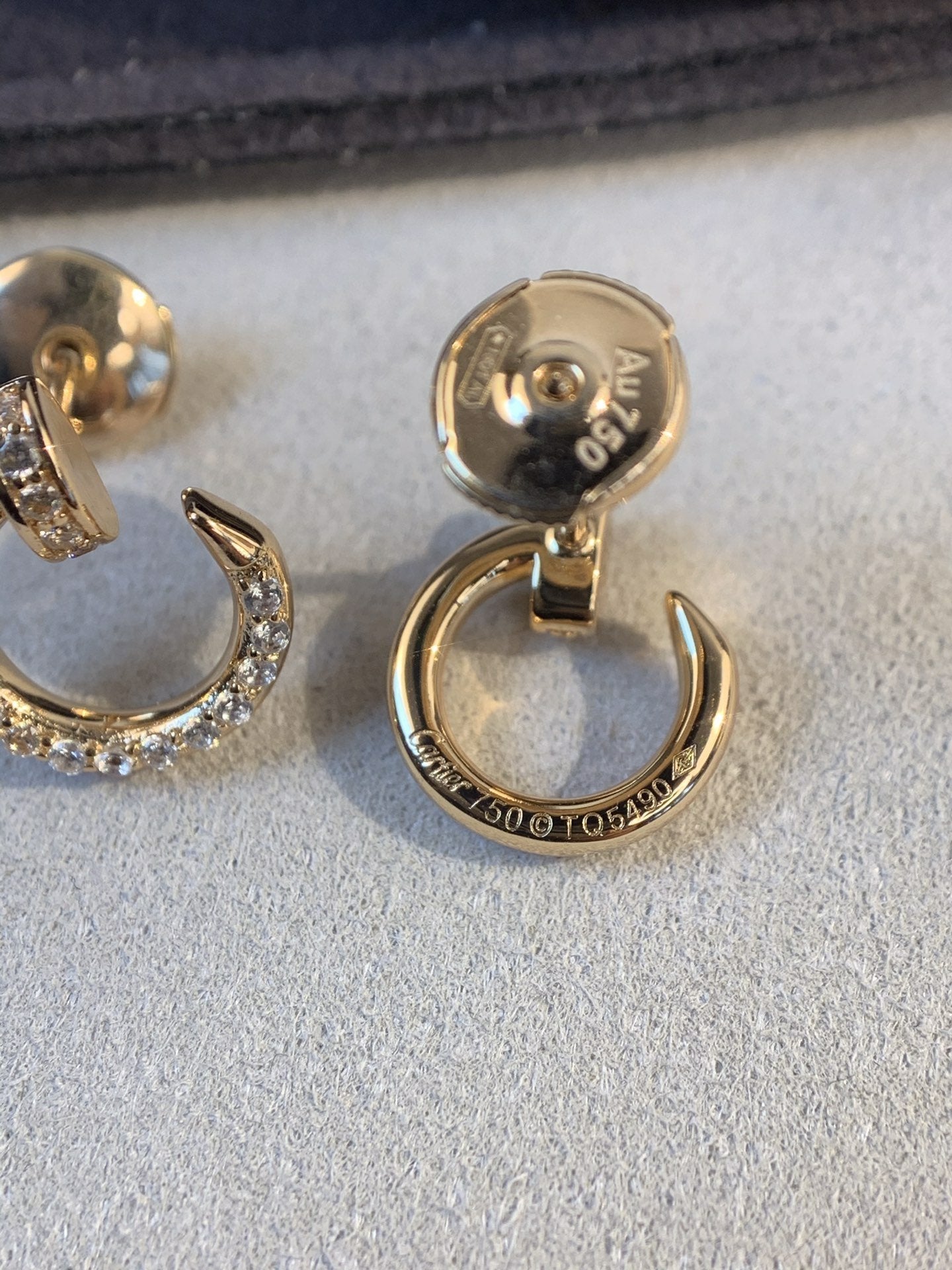[Mystic]JUSTE EARRINGS GOLD DIAMONDS