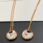 [Demi jewelry]AMULETTE ROSE GOLD MOP NECKLACE