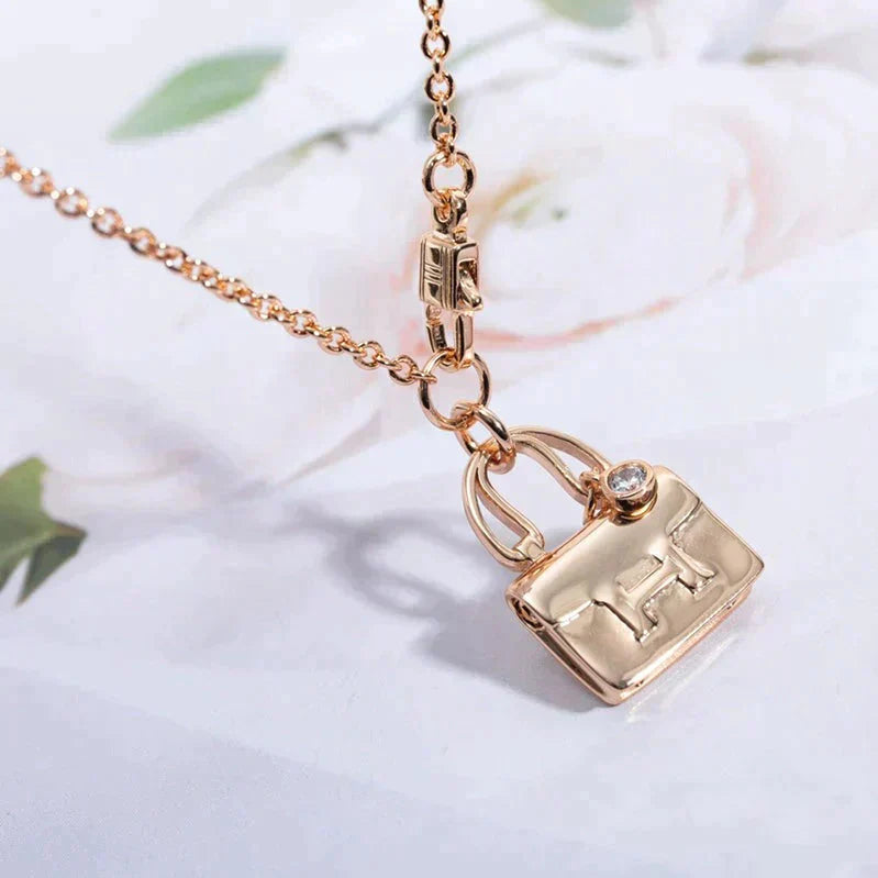 [Demi jewelry]AMULETTE PEDANT ROSE GOLD NECKLACE