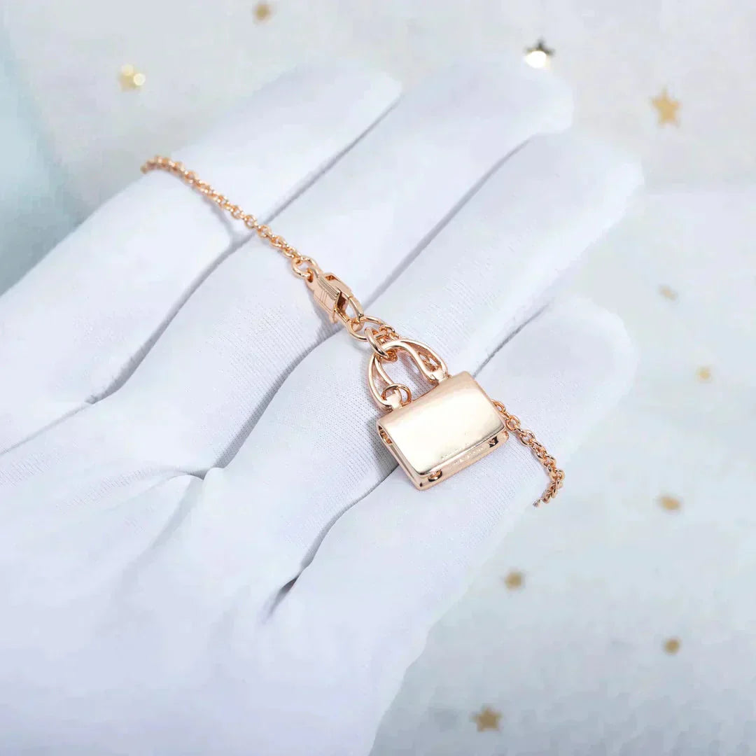 [Demi jewelry]AMULETTE PEDANT ROSE GOLD NECKLACE