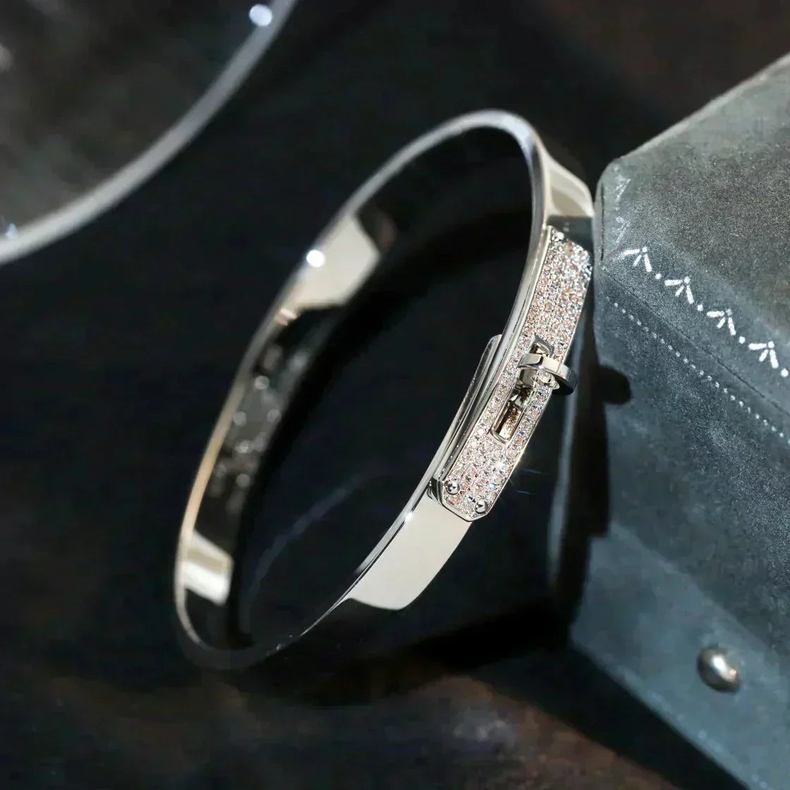 [Mystic]KELLY SILVER DIAMOND BRACELET