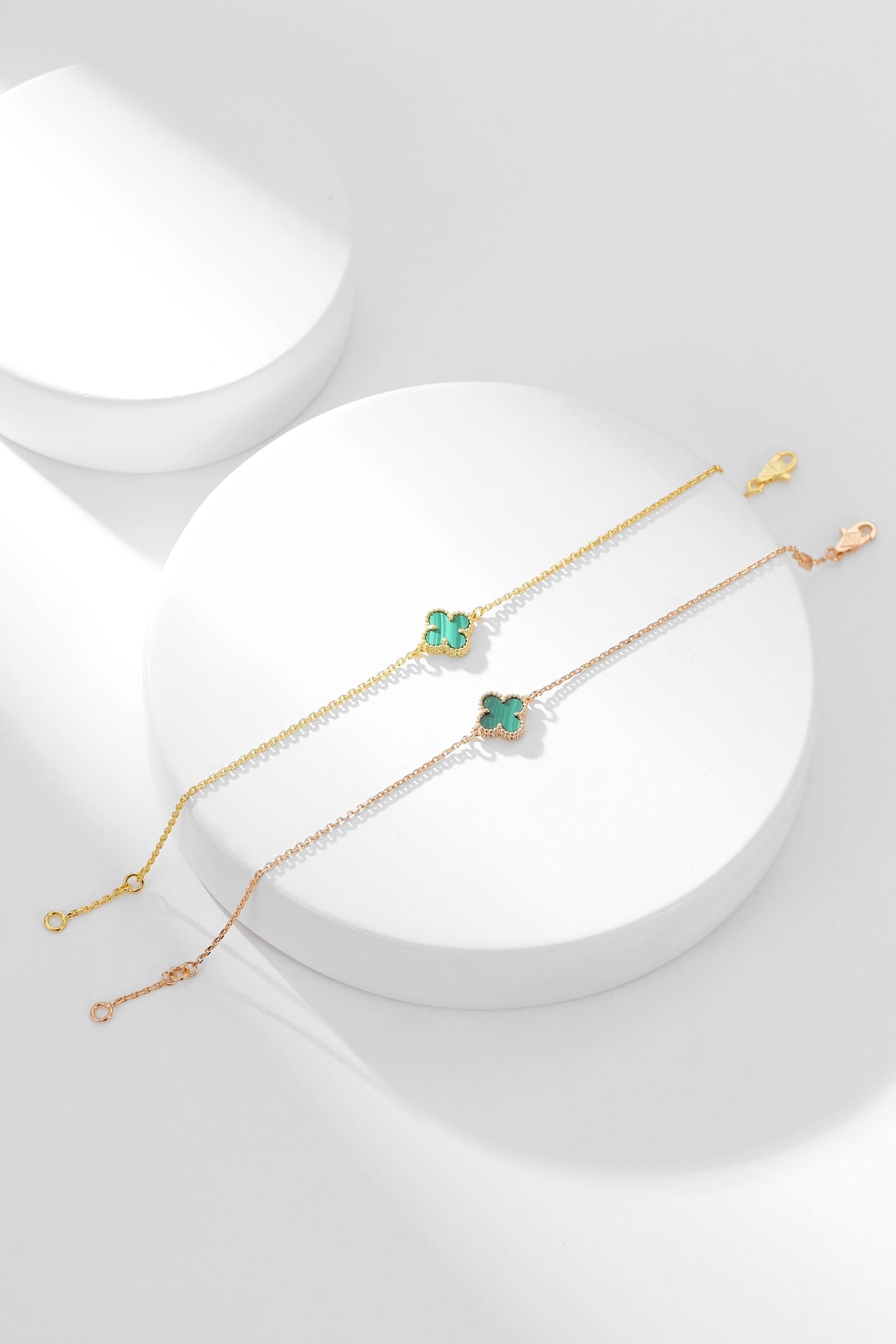 [Mystic]CLOVER BRACELET MALACHITE 1 MOTIF