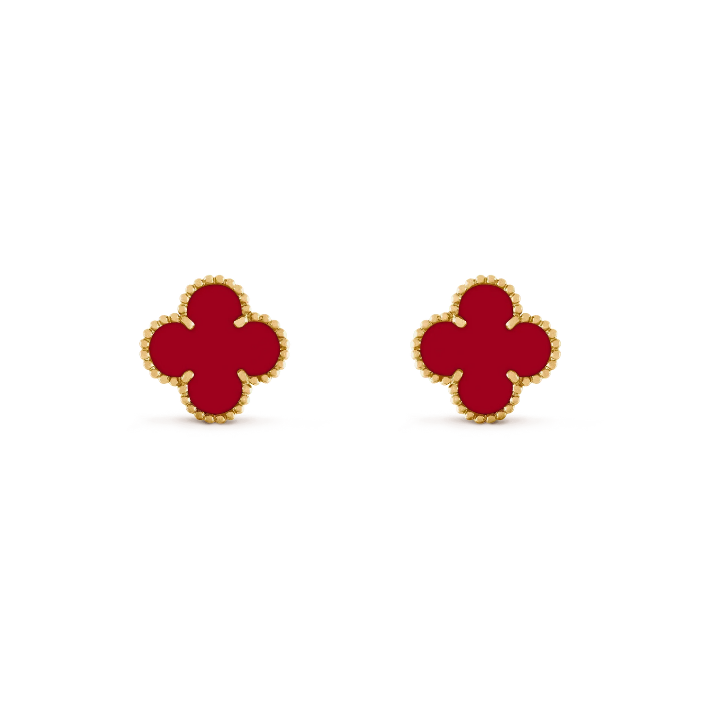 Mysitc CLOVER MEDIUM 1 MOTIFS CARNELIAN  EARRINGS