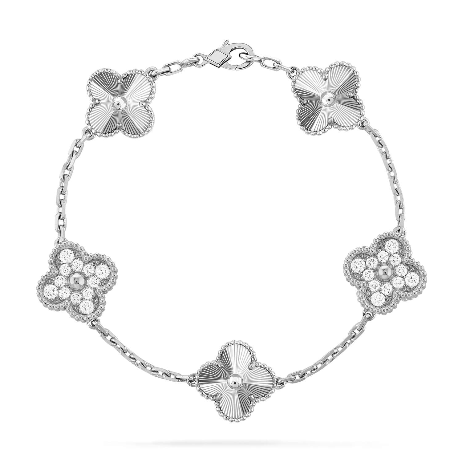 [Demi jewelry] CLOVER 5 MOTIF LASER BRACELET COLLECTION-new