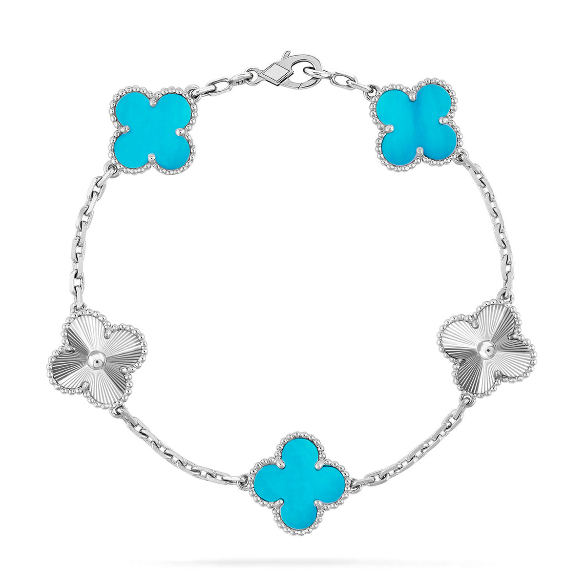 [Mystic] CLOVER 5 MOTIF TURQUOISE BRACELET COLLECTION