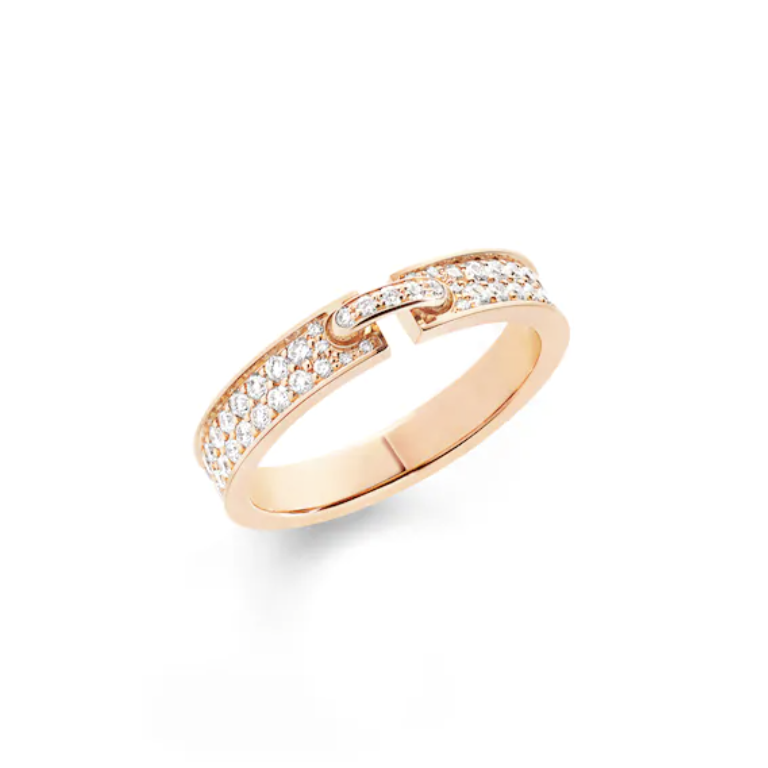 [Demi jewelry]ALLIANCE LIENS VIDENCE PAVED DIAMOND 4MM RING
