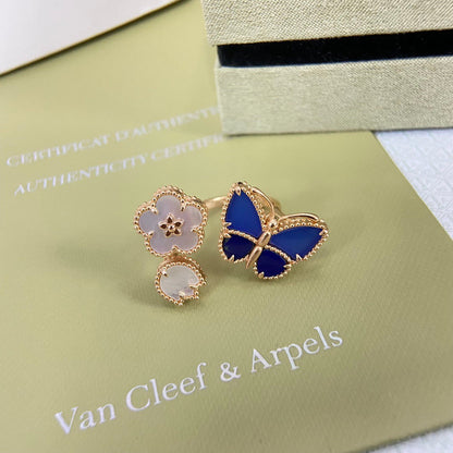 [Mysitc ] 2026 NEW MODEL SPRING LUCKY 3 MOTIF GOLD RING