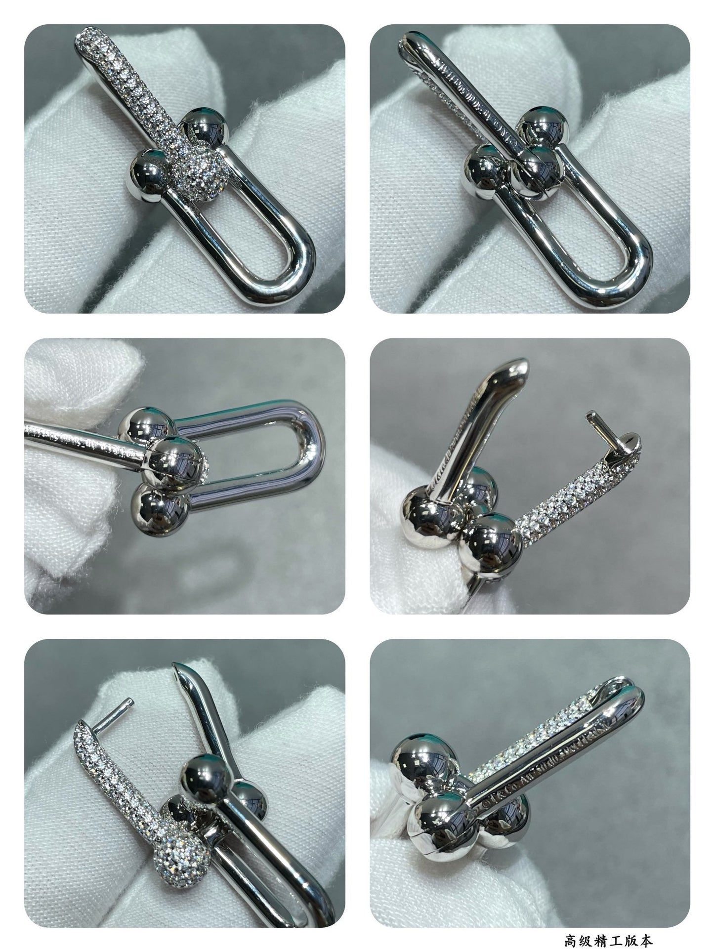 [Mysitc ] TF U-shaped diamond earrings