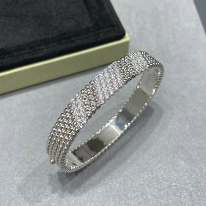 [Mysitc ]  PERLEE DIAMOND BRACELET ,5-ROW DIAMOND-SET DESIGN