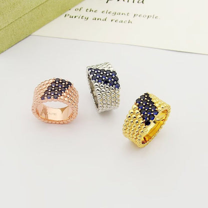 [Mysitc ]  PERLEE DIAMOND RING ,5-ROW DIAMOND-SET DESIGN