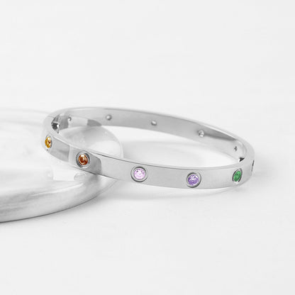 [Mystic] 2026 NEW 6.1MM COLORED GEMSTONE BRACELET