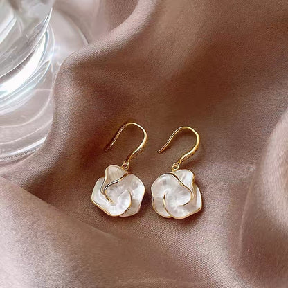 Bow Camellia Earrings