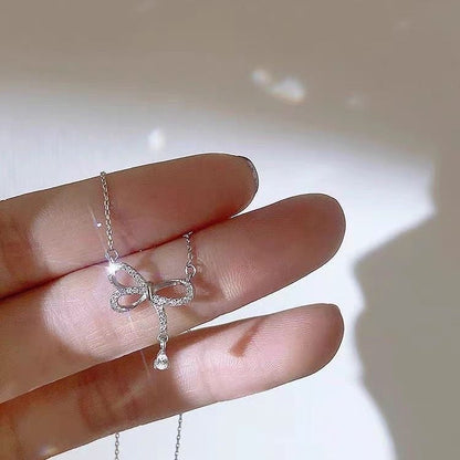 Bow Knot Light Luxury Versatile Clavicle Necklace
