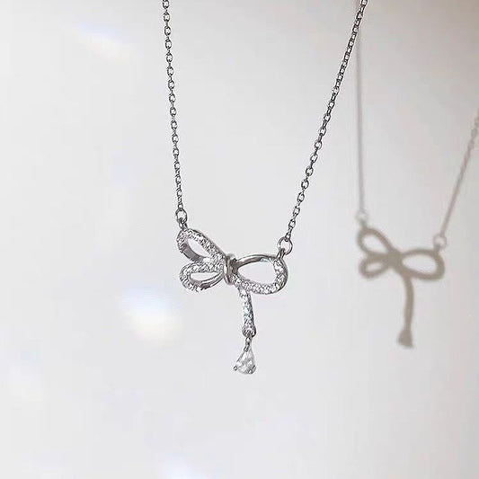 Bow Knot Light Luxury Versatile Clavicle Necklace