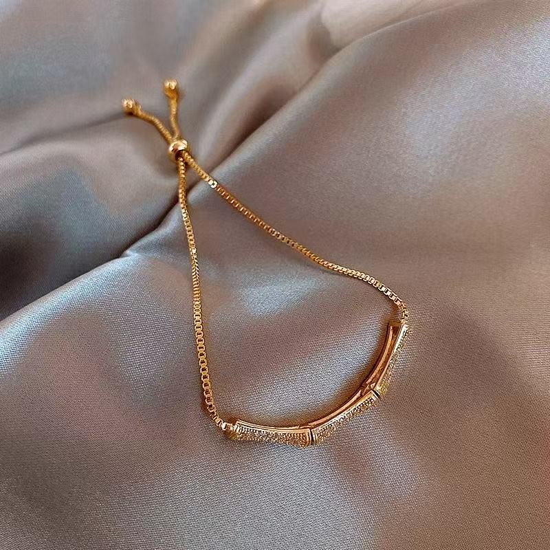 Twisted Woven Gold Titanium Steel, Niche Minimalist Light Luxury Style