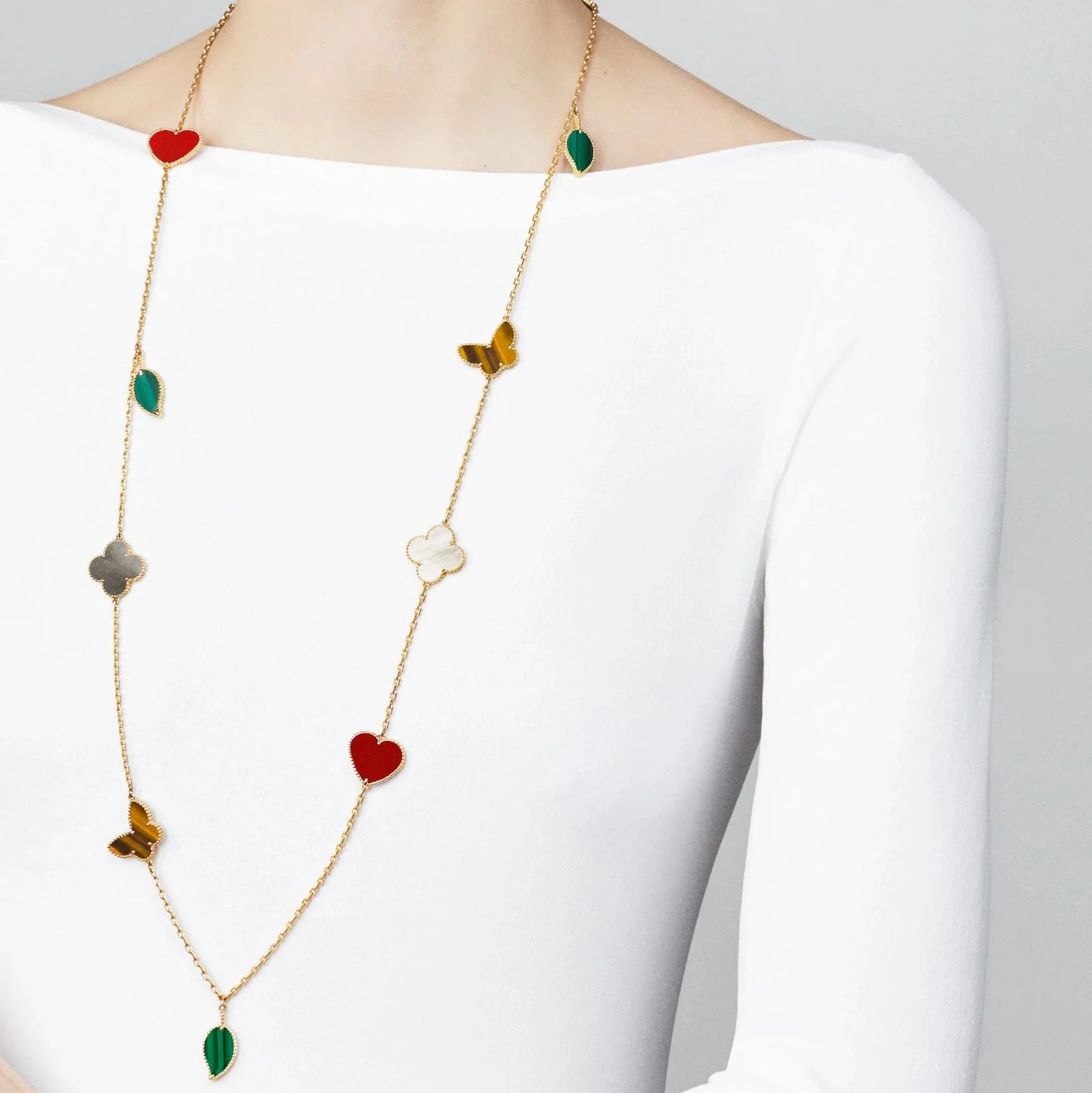 [Mysitc ] Lucky Alhambra Long Necklace-12 Designs